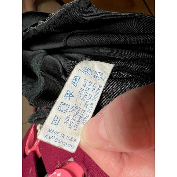 Vanity fair slip dress black x lace bust knee size 38 - Picture 8 of 9